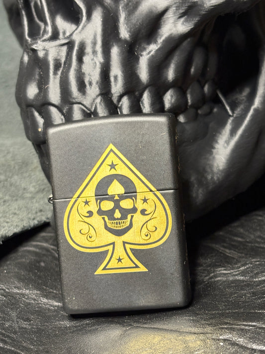 Black Ace of Skulls Zippo