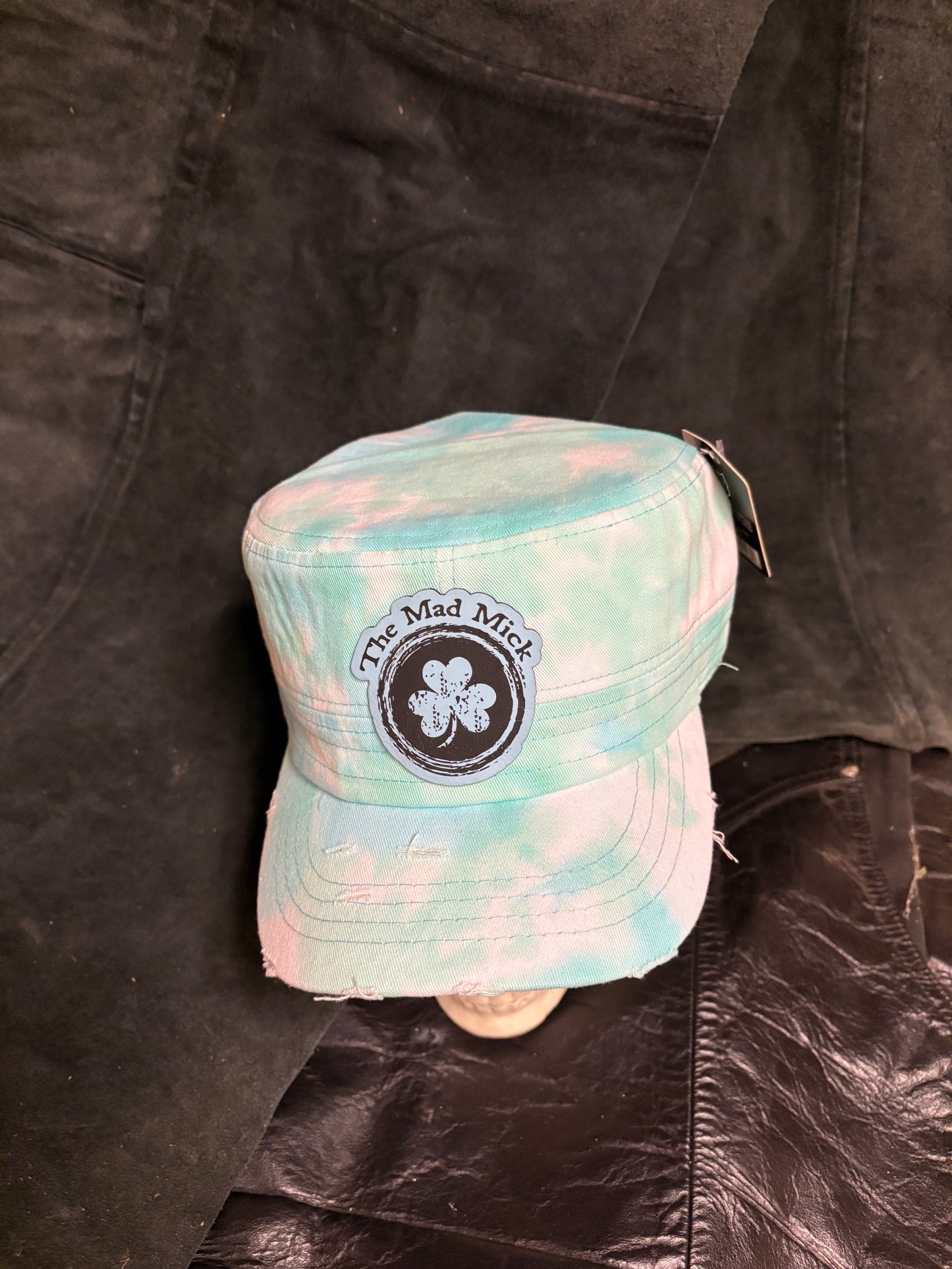 Pit Bull Tie-Dyed Cadet Hat with Mad Mick Tree Shamrock Patch