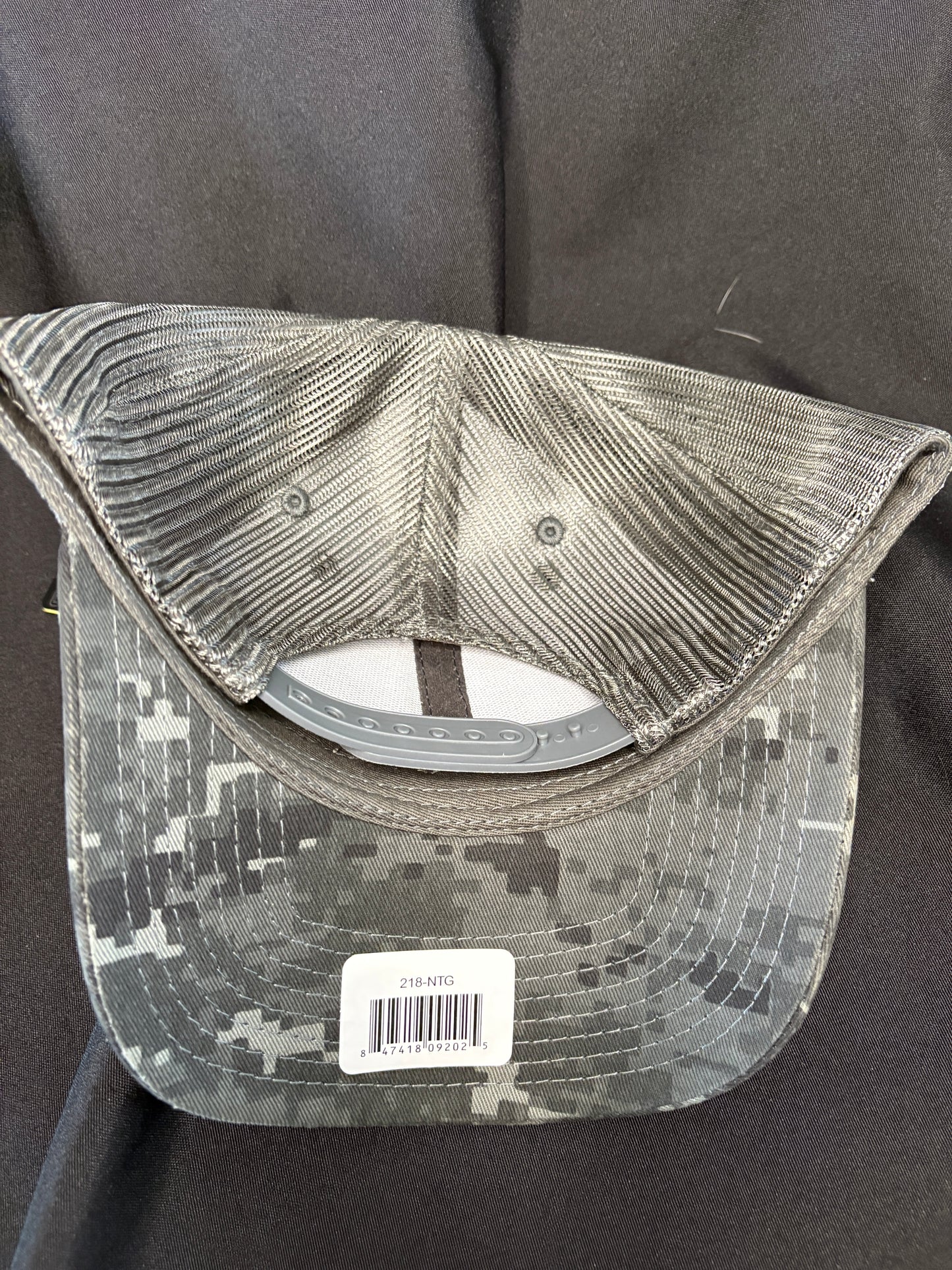 Black And Gray Digital Camo with Black on Black Mad Mick Topo Knife Patch