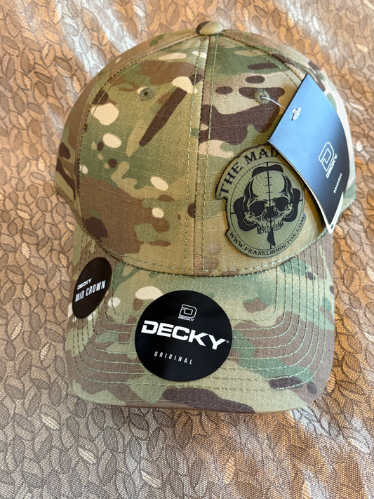 Mad Mick Skull Logo Hat - Decky Multicam with OD Patch