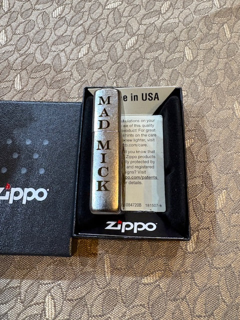 Mad Mick Stainless Steel Black Lighter