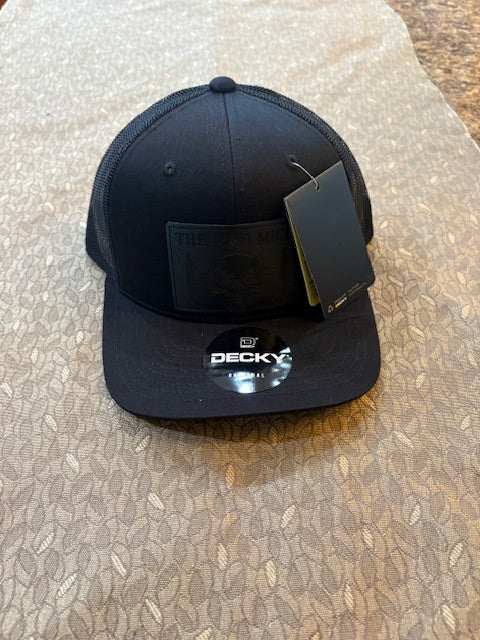 Mad Mick Topo Knife Logo Stealth Mode Snapback Hat in Black