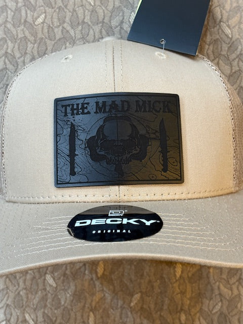 Mad Mick Stealth Mode Topo Knife Logo on Tan Snapback