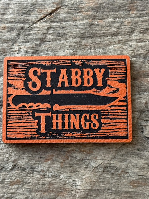 Stabby Things Woodgrain Morale Patch