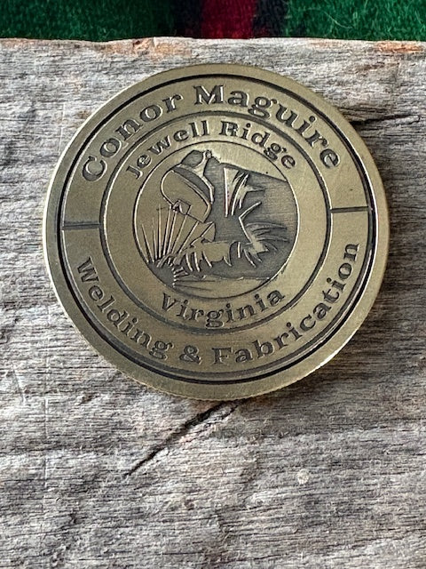 Conor Maguire Welding Circle Logo Challenge Coin