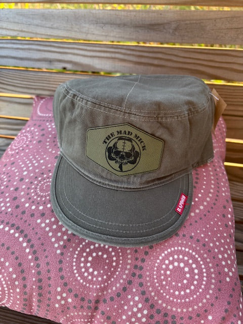Rapid Dominance Flat Top Patrol Cap with Mad Mick Skull Logo Patch