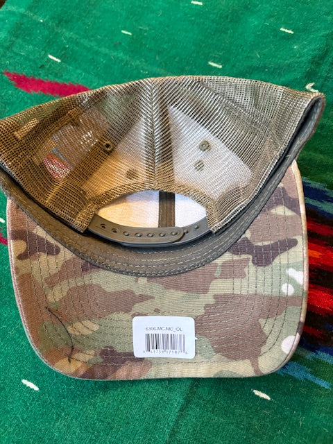 Decky 6301 Multicam Snapback with Linen-Look MM Skull Patch