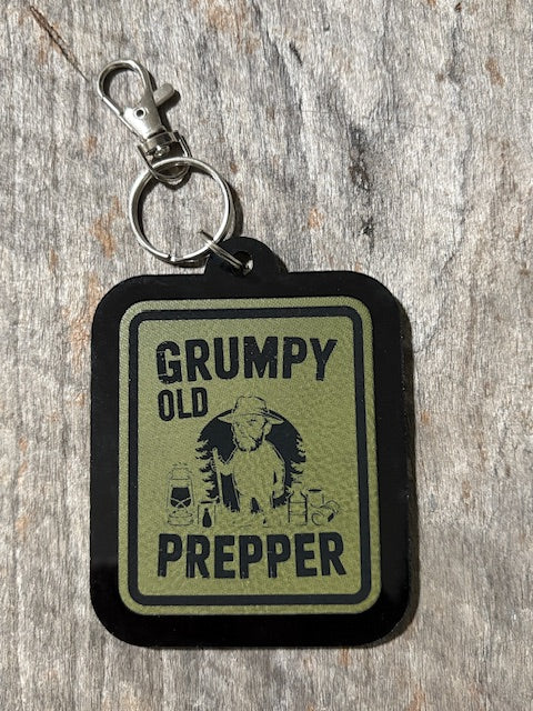 Grumpy Old Prepper Keychain