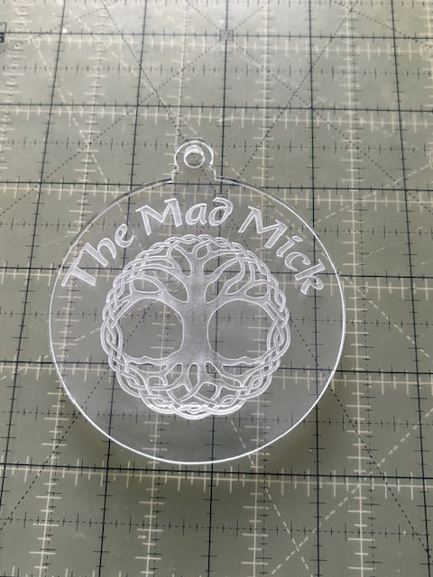 Mad Mick Acrylic Christmas Ornament Two-Pack
