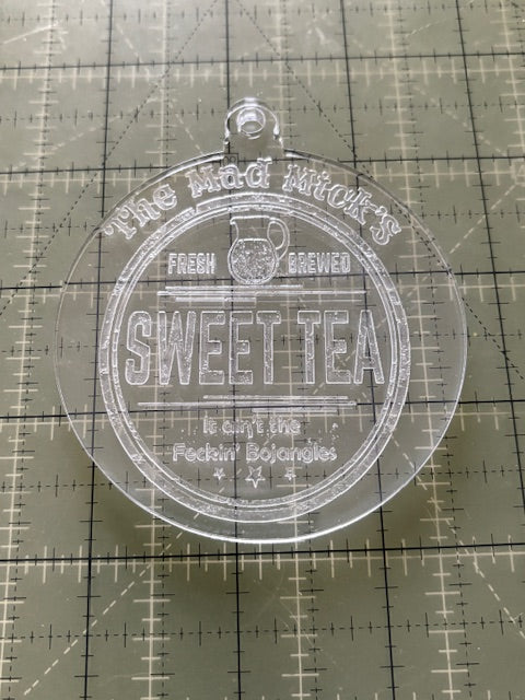 Mad Mick Acrylic Christmas Ornament Two-Pack