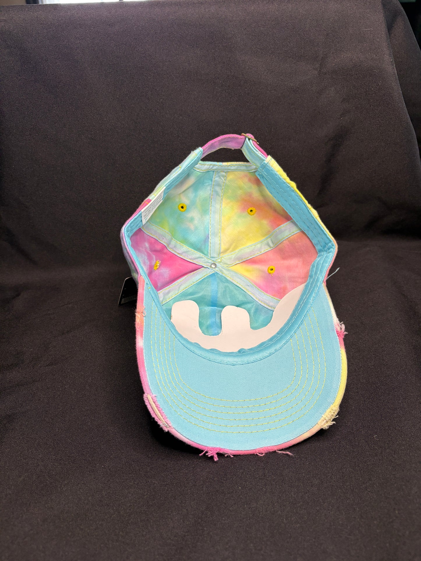Pit Bull Tie-Dyed Baseball Hat with Mad Mick Tree Carving Patch