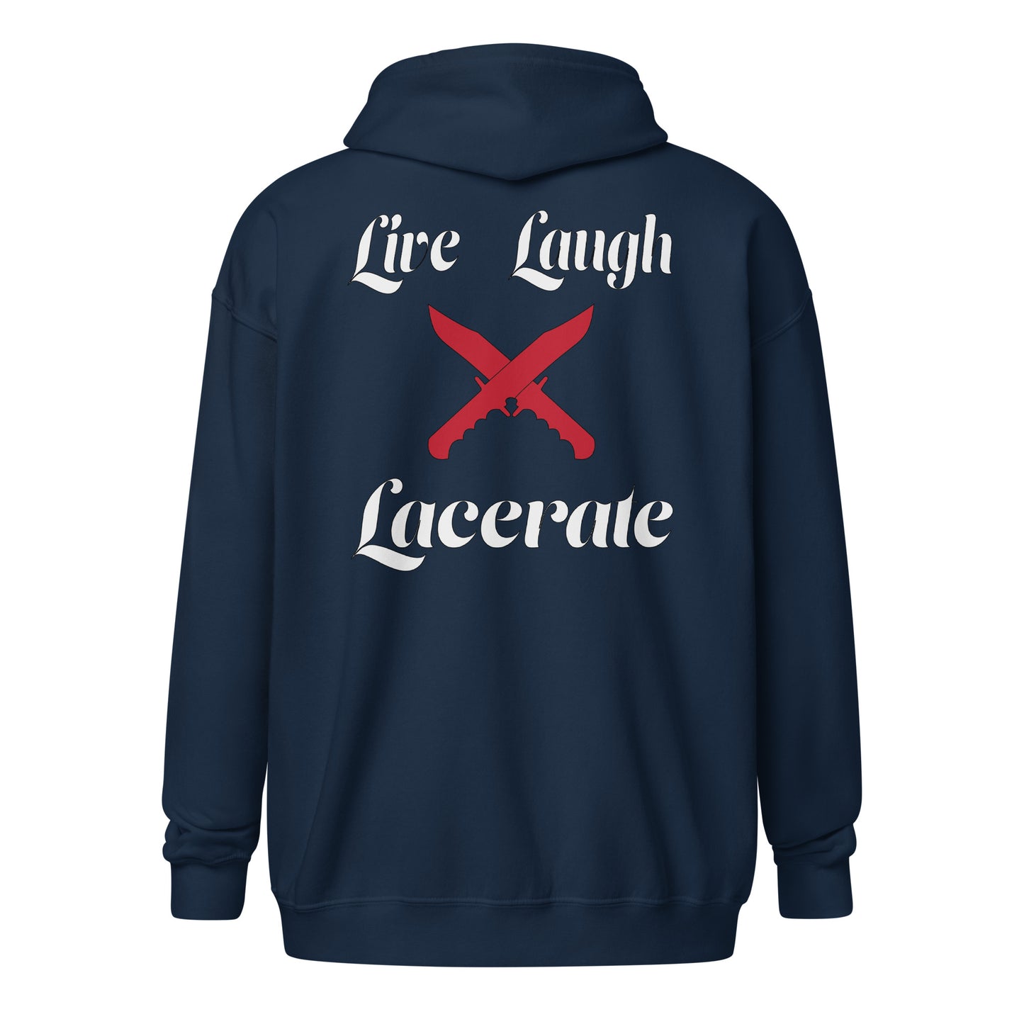 Live Love Lacerate zip hoodie