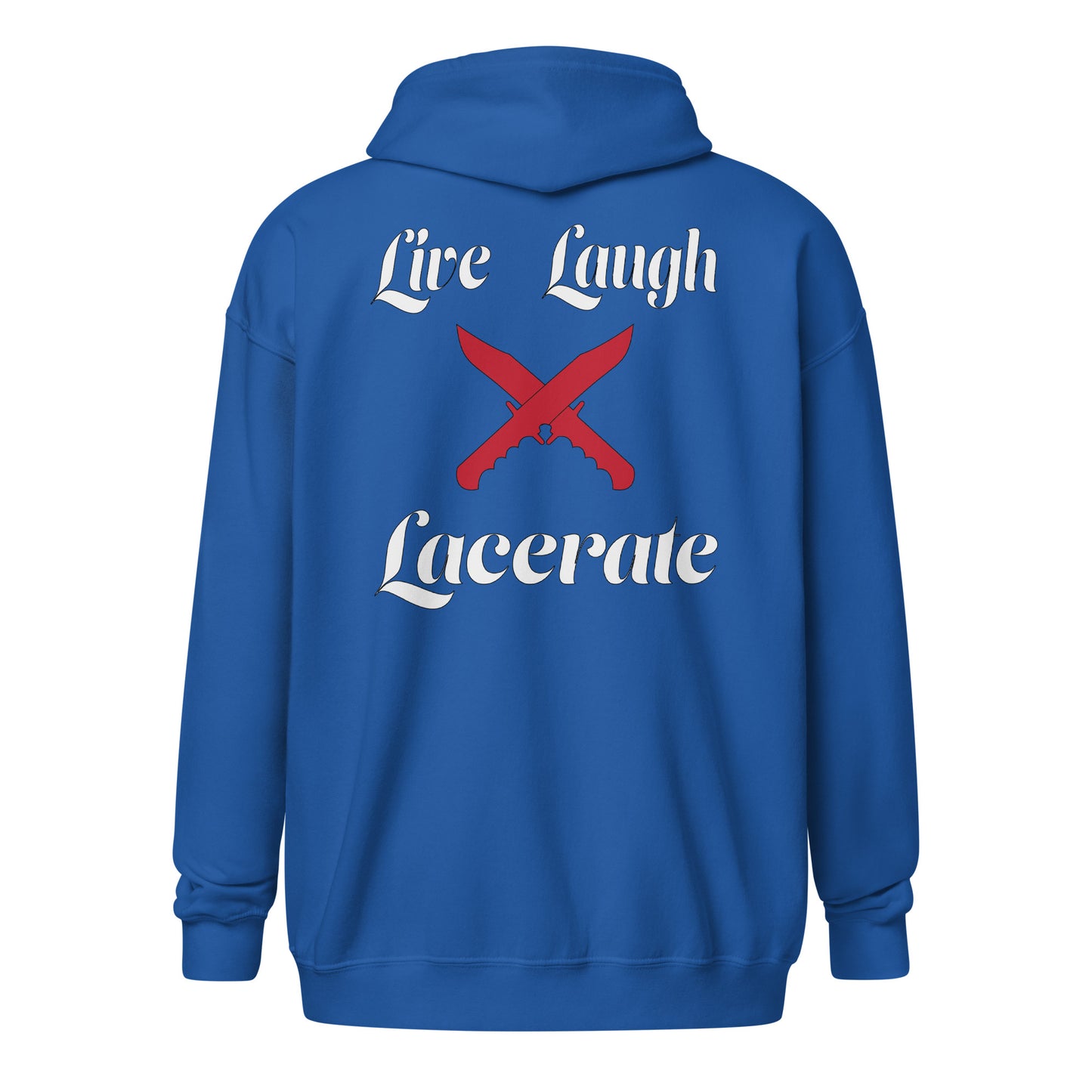 Live Love Lacerate zip hoodie