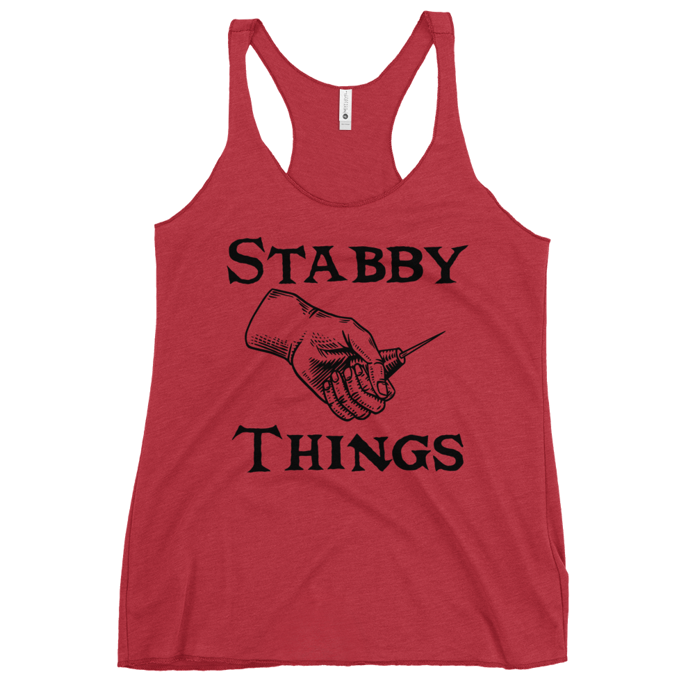 Stabby Things Women's Racerback Tank