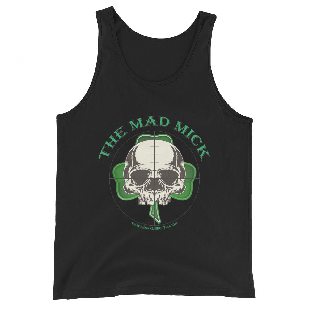 Mad Mick Skull and Shamrock Unisex Tank Top
