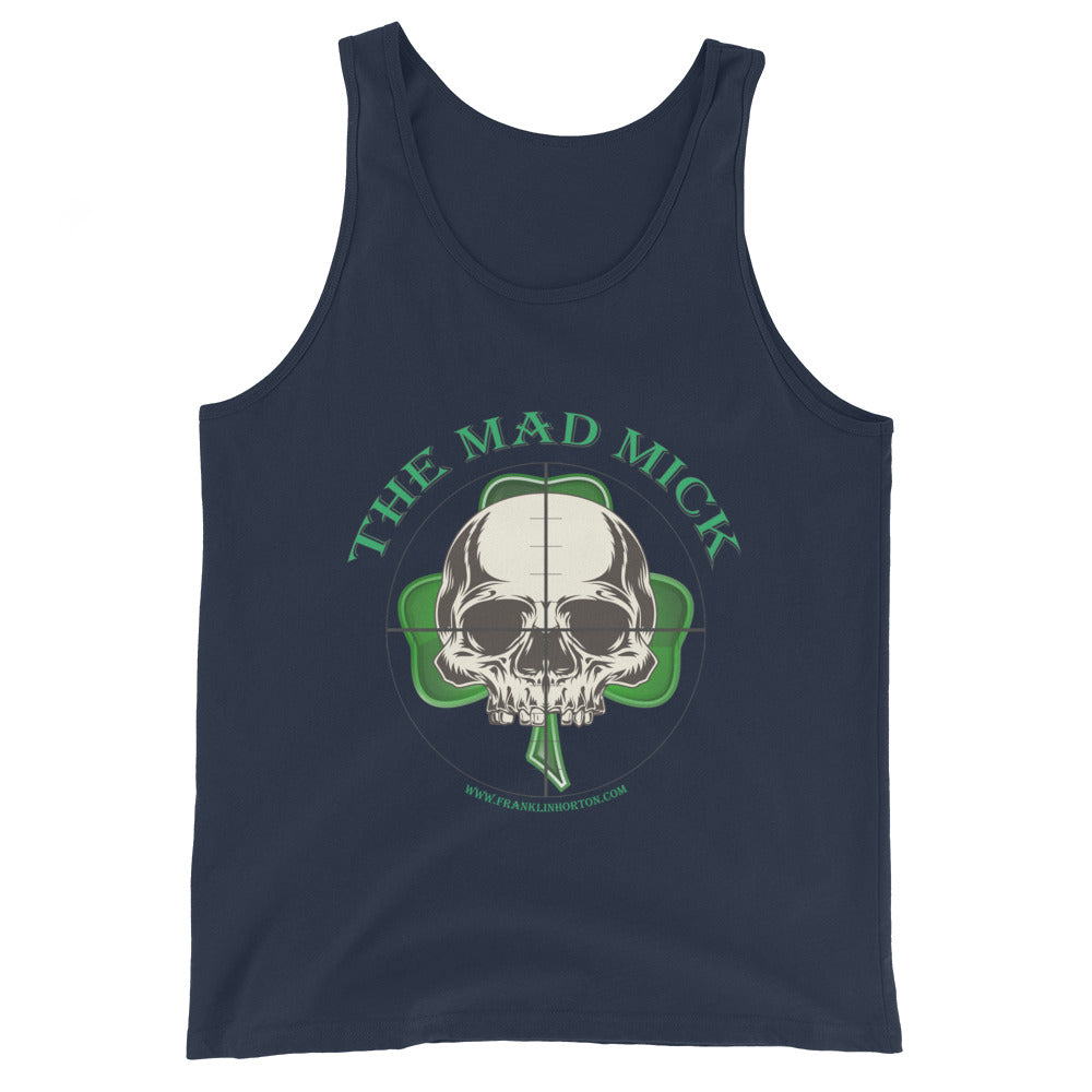 Mad Mick Skull and Shamrock Unisex Tank Top