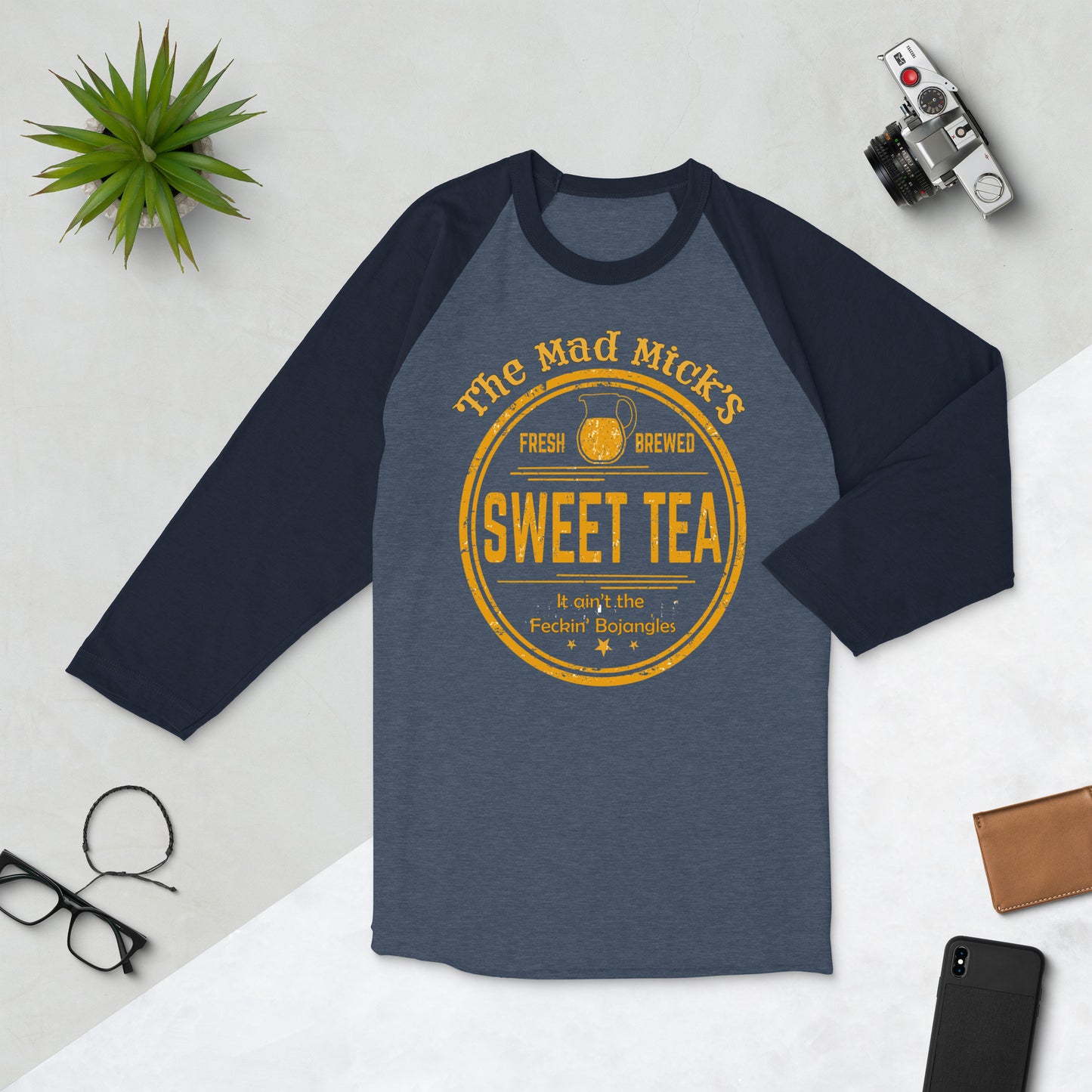 Mad Mick Sweet Tea 3/4 sleeve raglan shirt