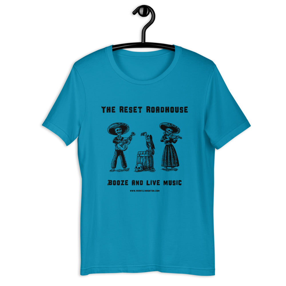 Reset Roadhouse Skeleton Band Dark Logo Unisex t-shirt