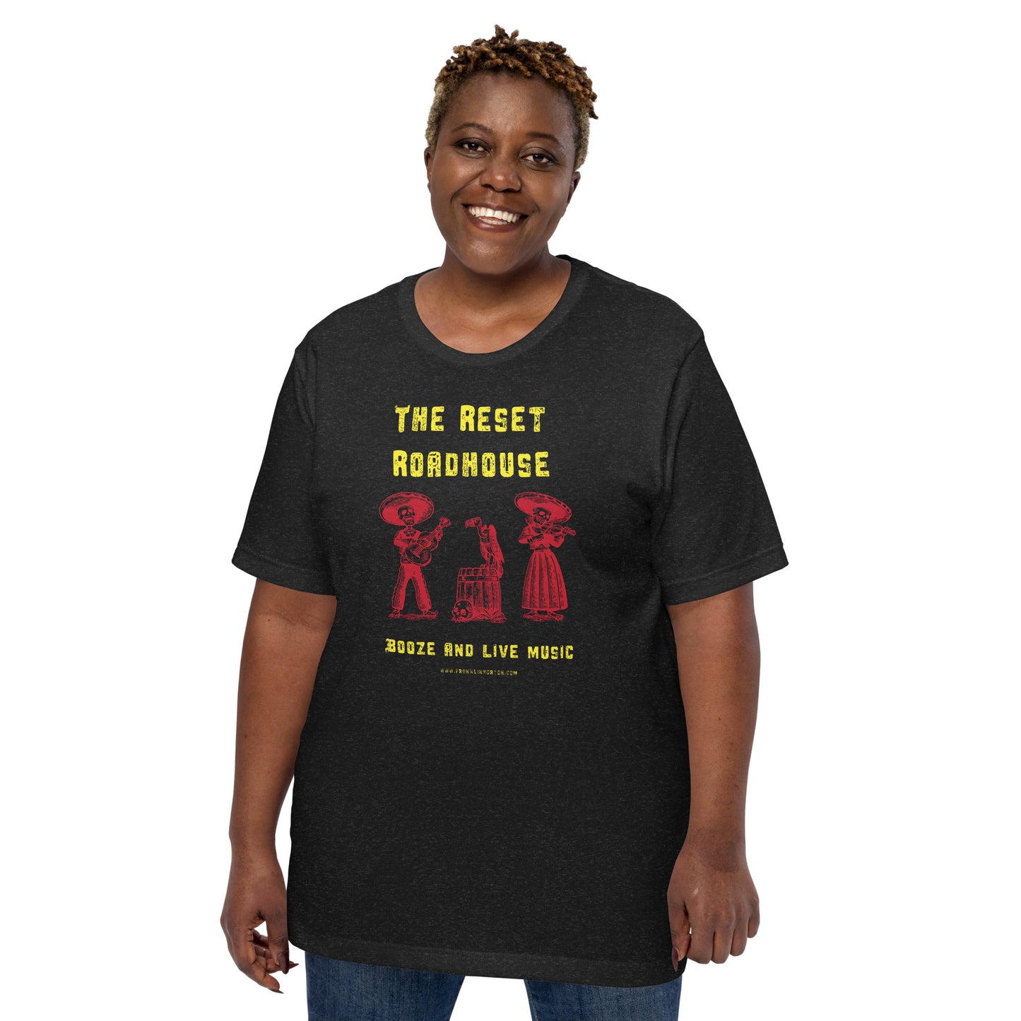 Reset Roadhouse Skeleton Band Unisex t-shirt