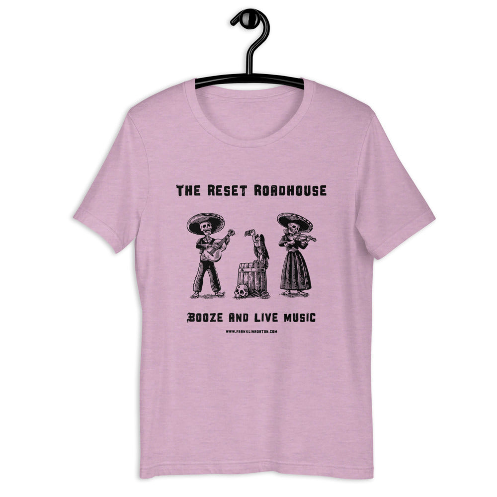 Reset Roadhouse Skeleton Band Dark Logo Unisex t-shirt