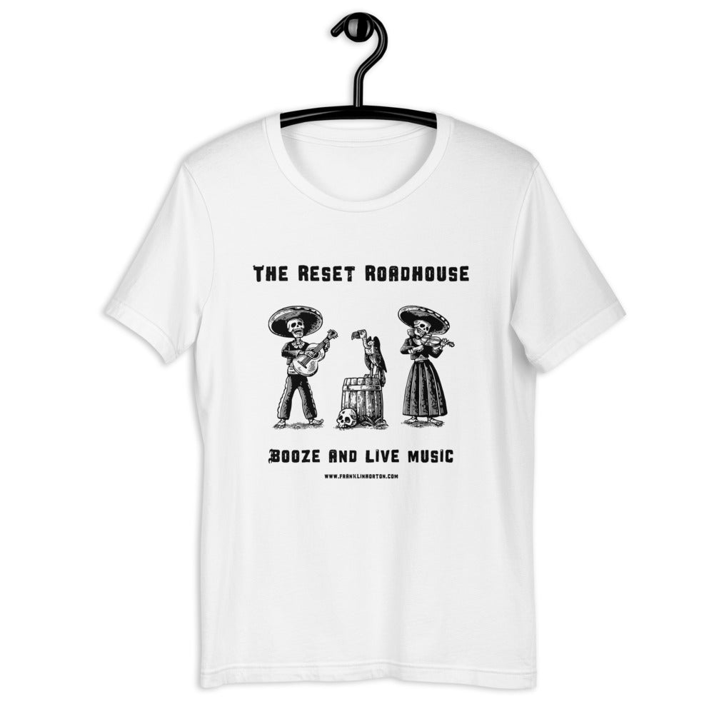 Reset Roadhouse Skeleton Band Dark Logo Unisex t-shirt