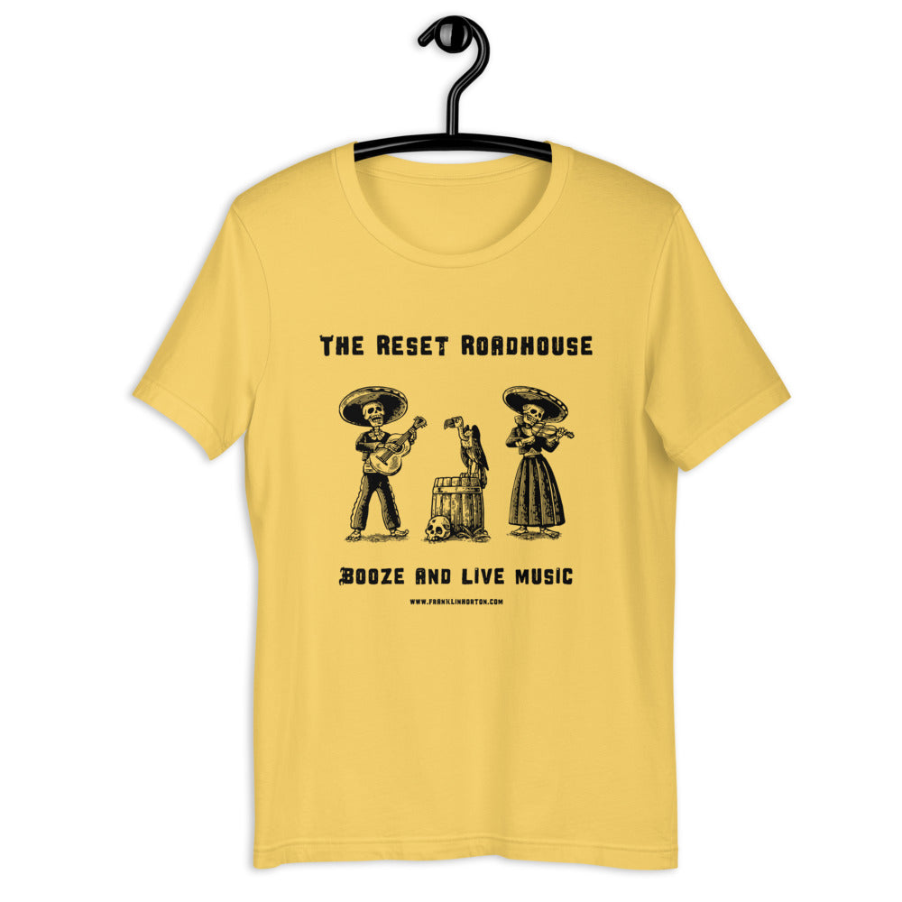 Reset Roadhouse Skeleton Band Dark Logo Unisex t-shirt