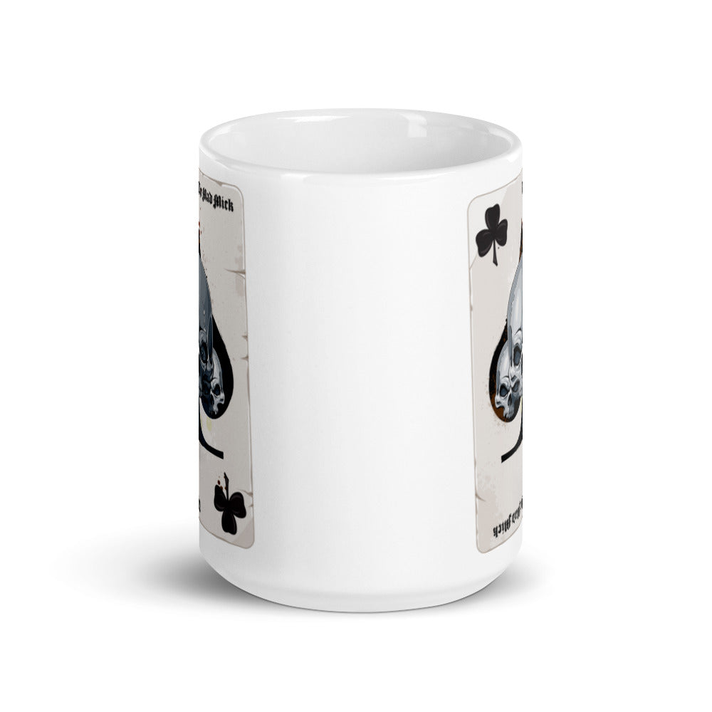 Mad Mick Calling Card White glossy mug