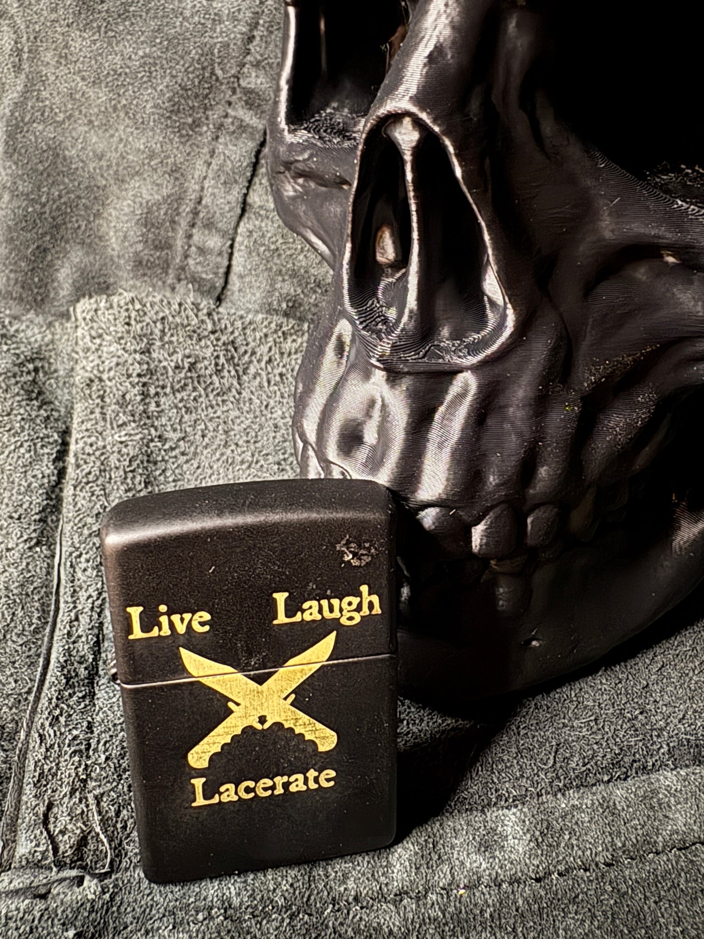 "Live, Laugh, Lacerate" Custom Lighter