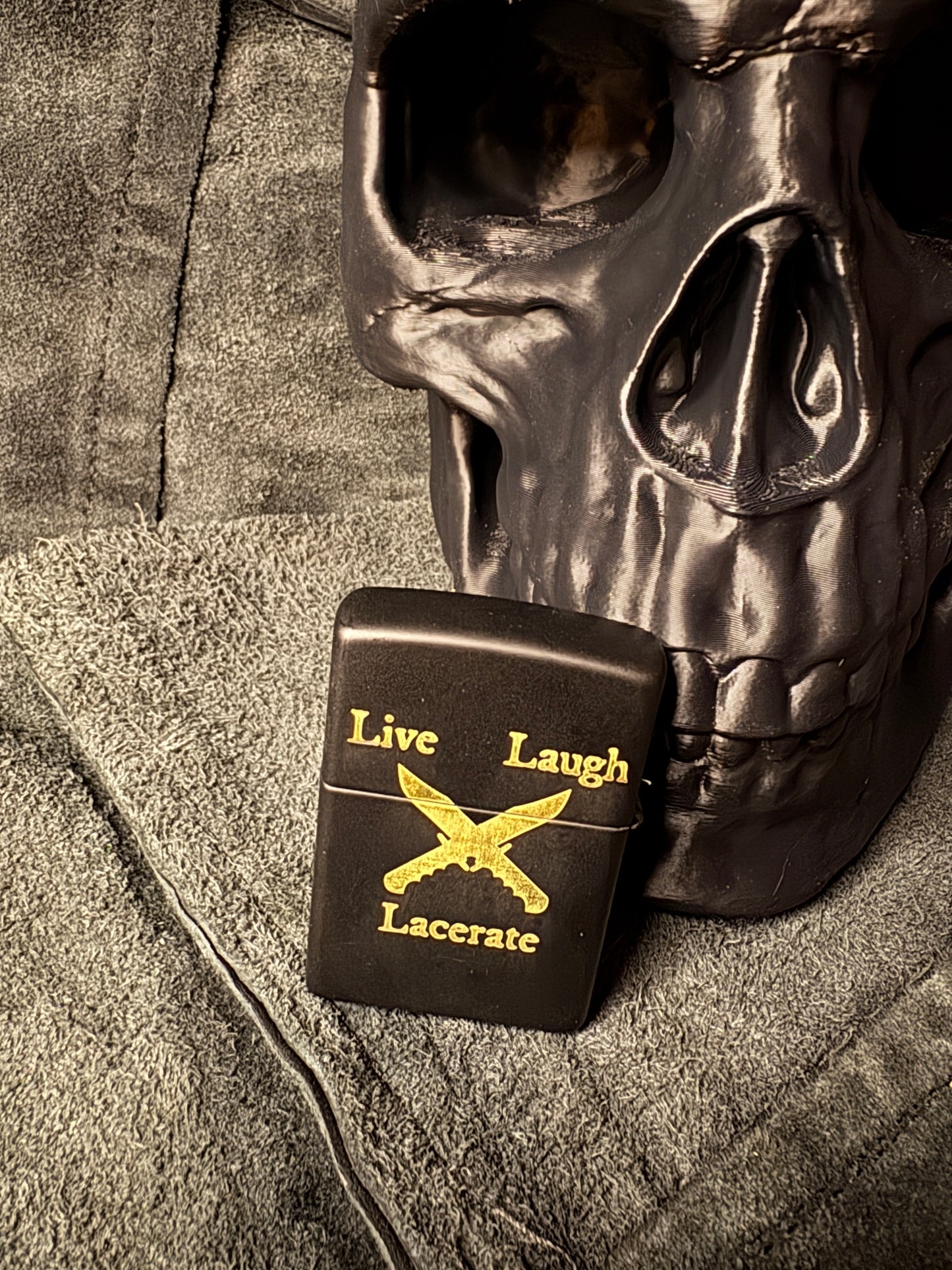 "Live, Laugh, Lacerate" Custom Lighter