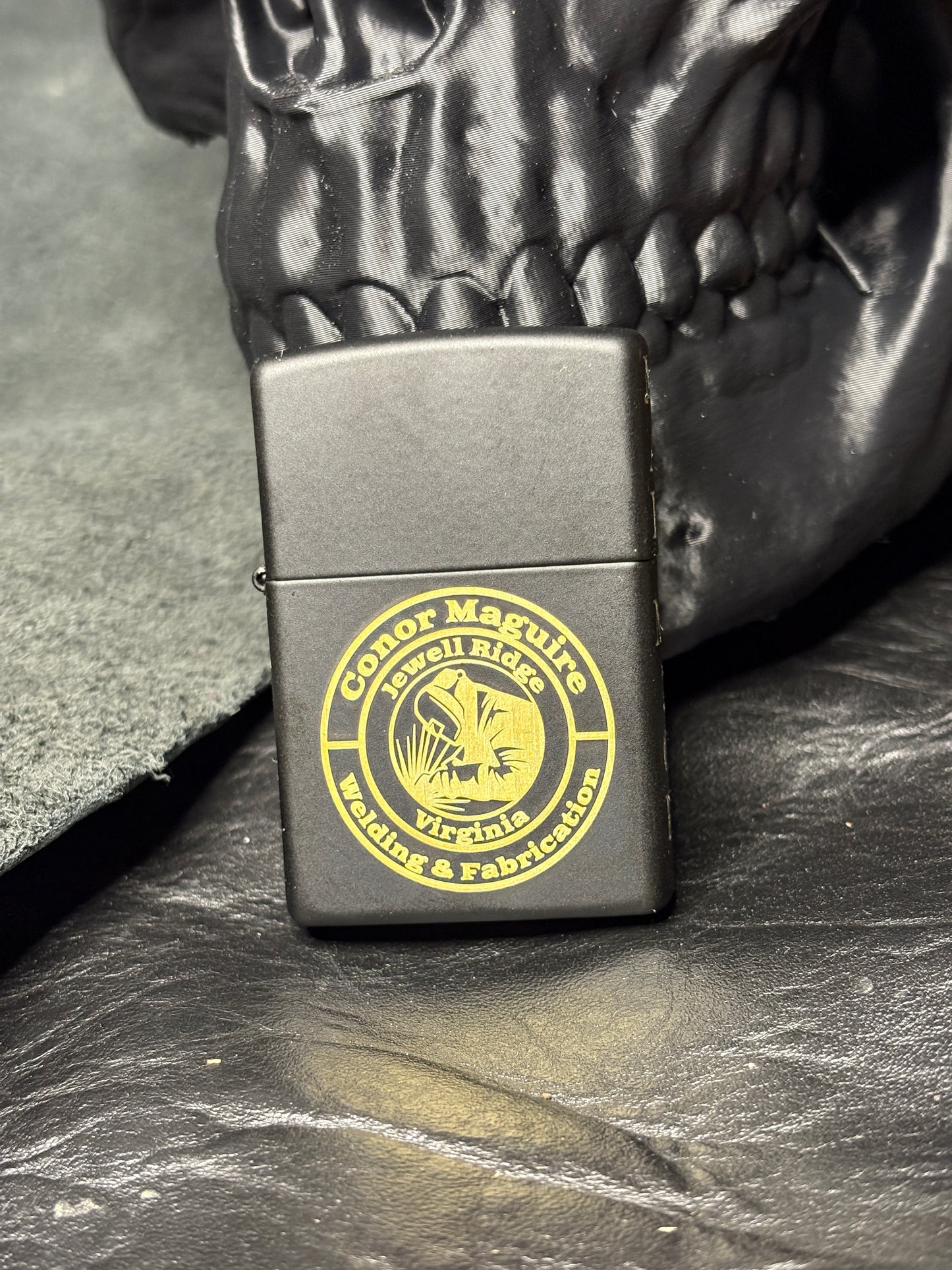 Conor Maguire Matte Black Zippo / Molle Case Combo Pack