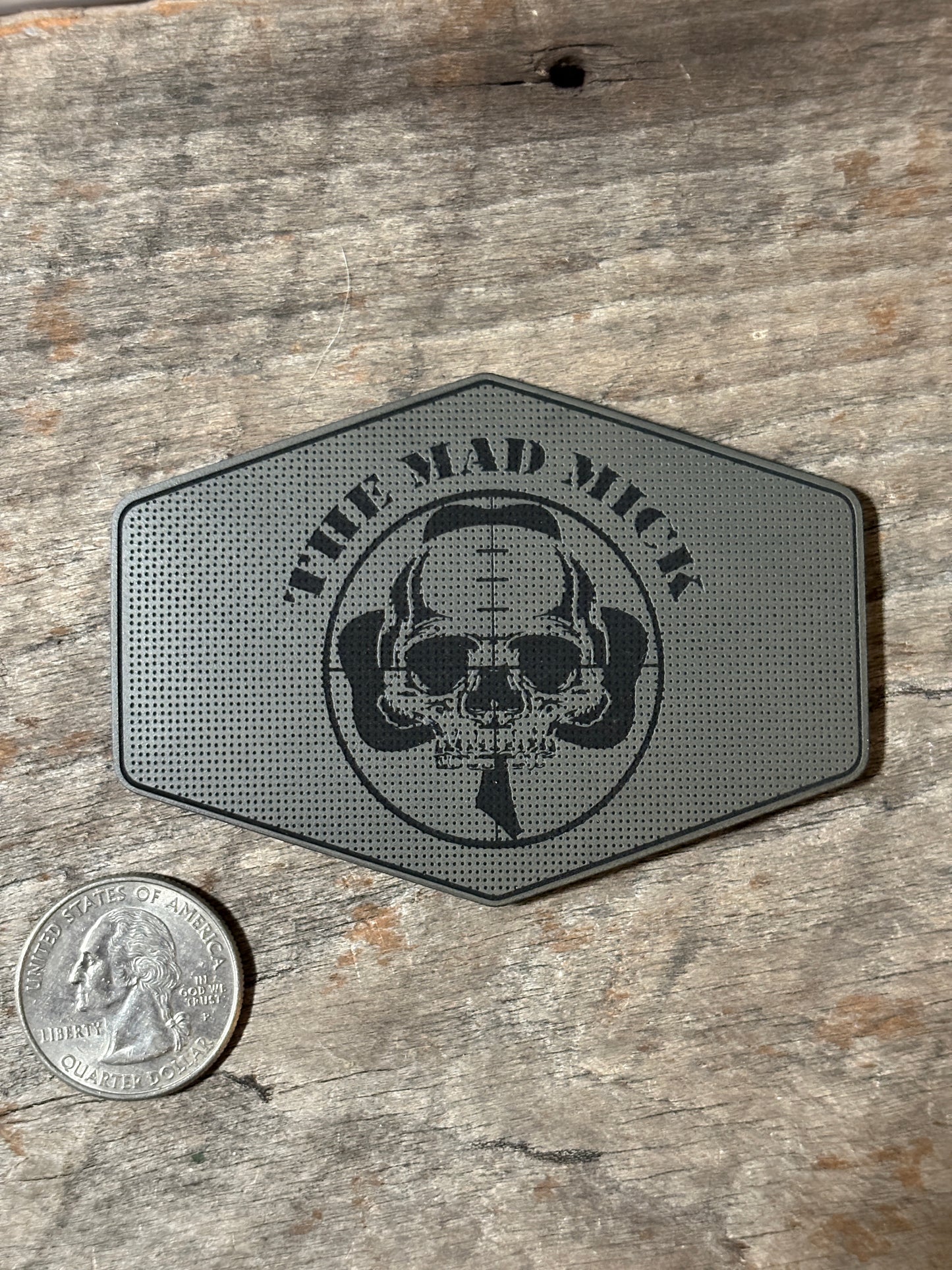 Mad Mick Skull Logo Linen-Look Morale Patch