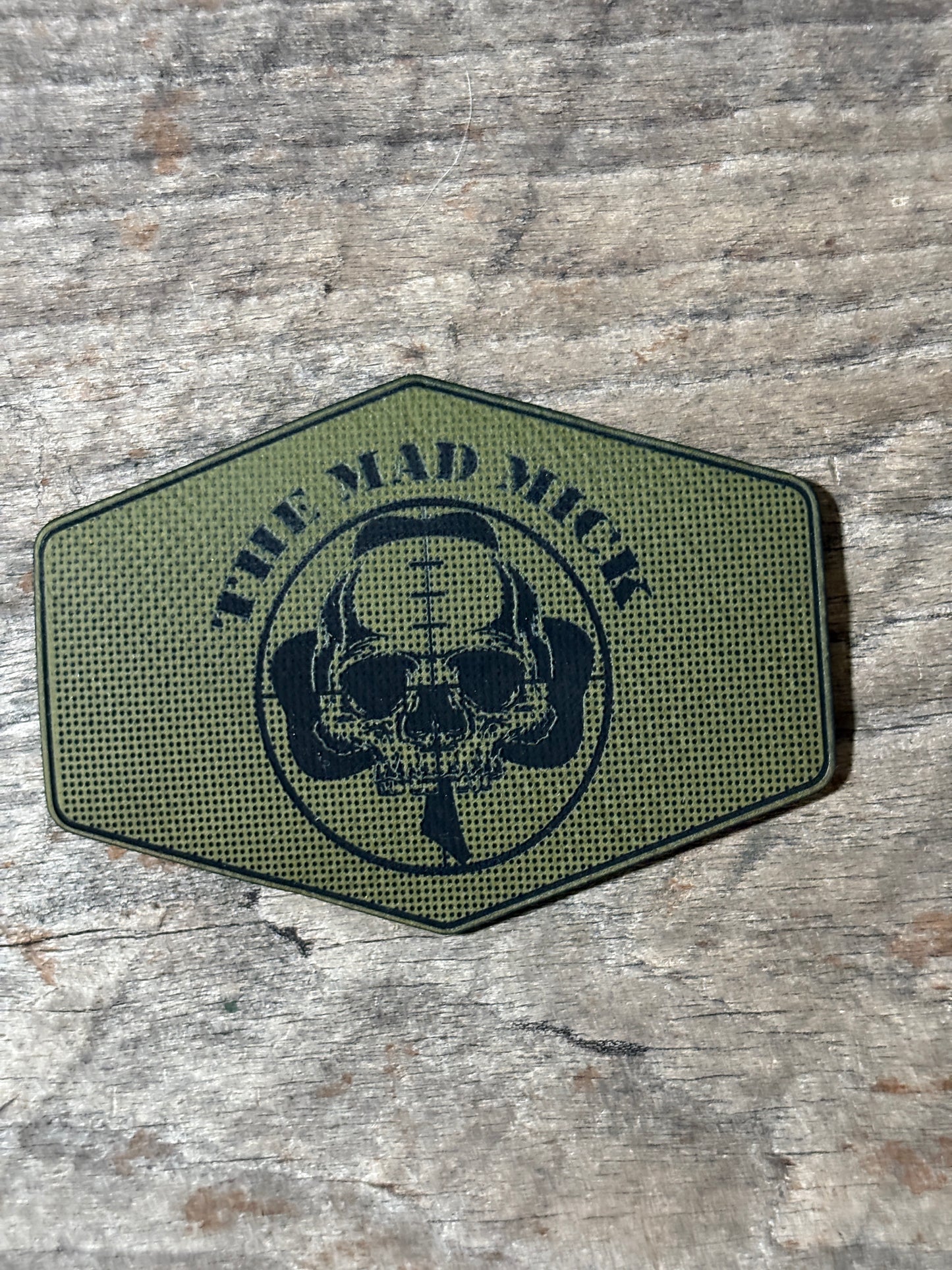 Mad Mick Skull Logo Linen-Look Morale Patch