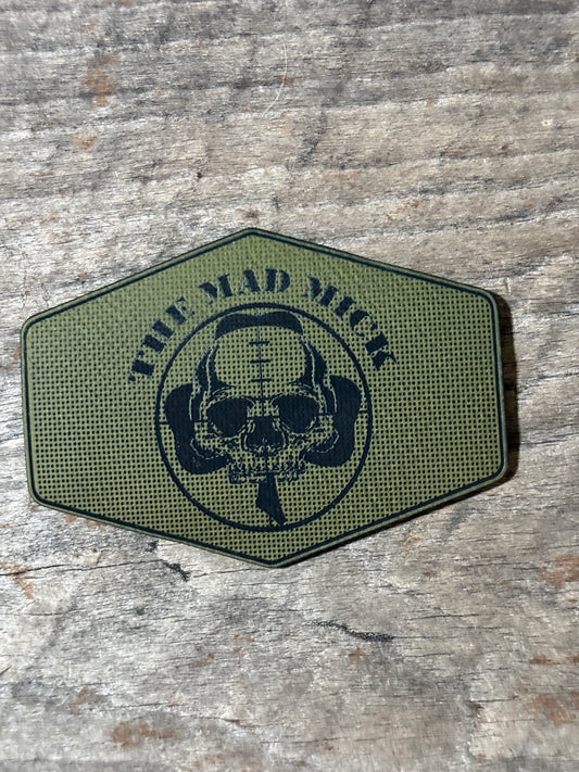 Mad Mick Skull Logo Linen-Look Morale Patch