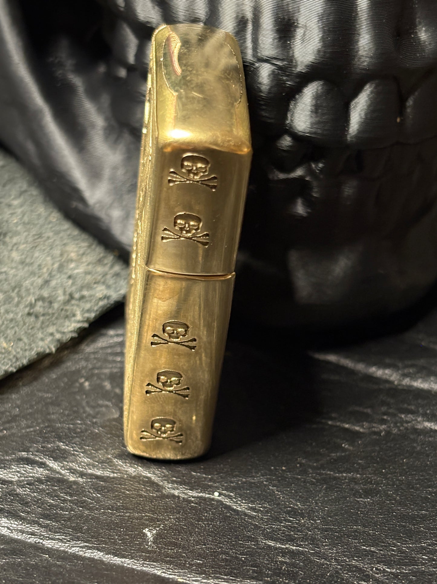 Engraved King Reaper Armor Case Zippo