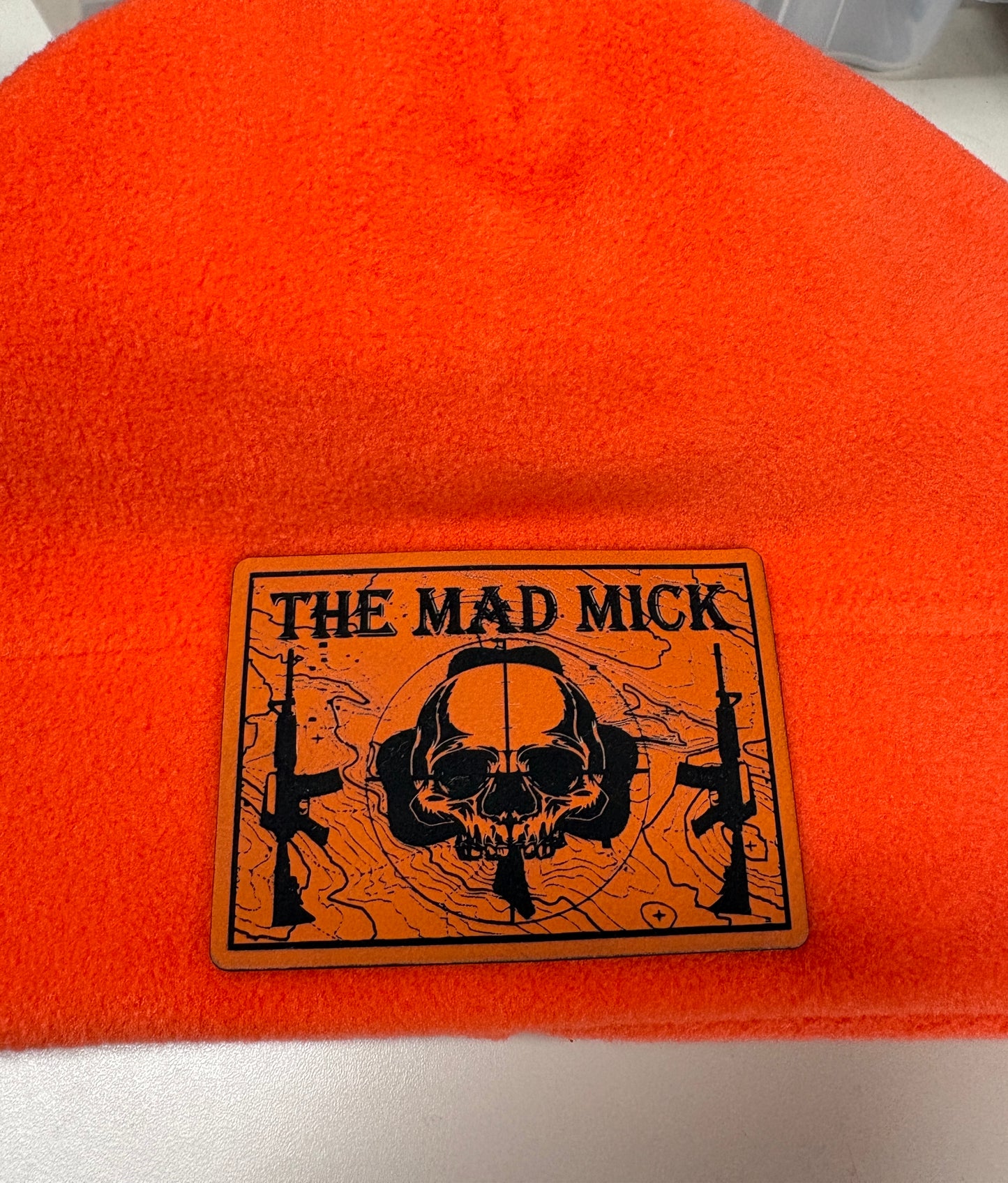 Mad Mick Orange Fleece Beanie