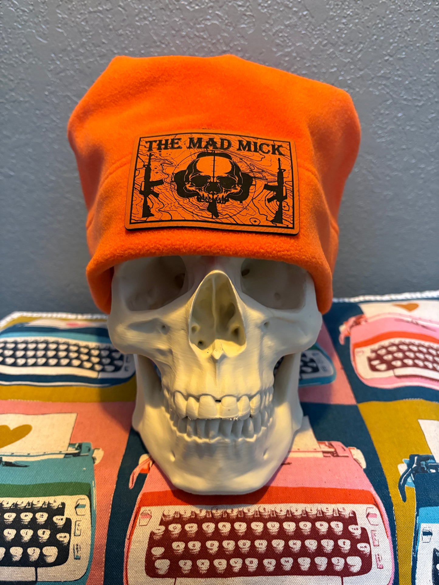 Mad Mick Orange Fleece Beanie