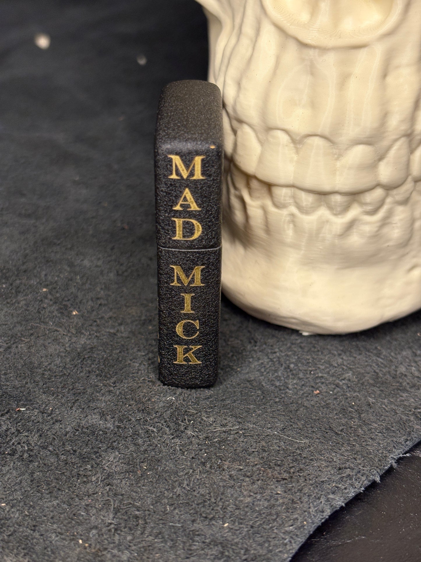 Mad Mick Joker Card Black Crackle Zippo / Molle Case Combo Pack