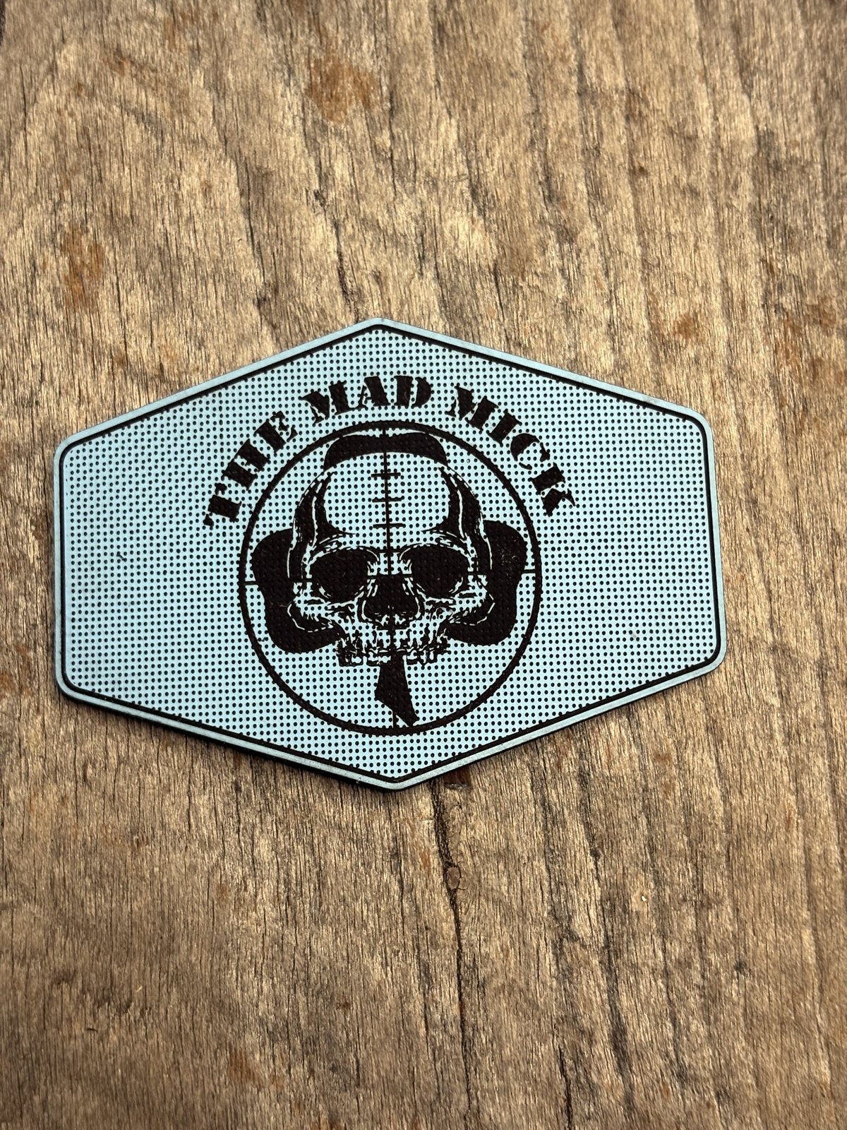 Mad Mick Skull Logo Linen-Look Morale Patch