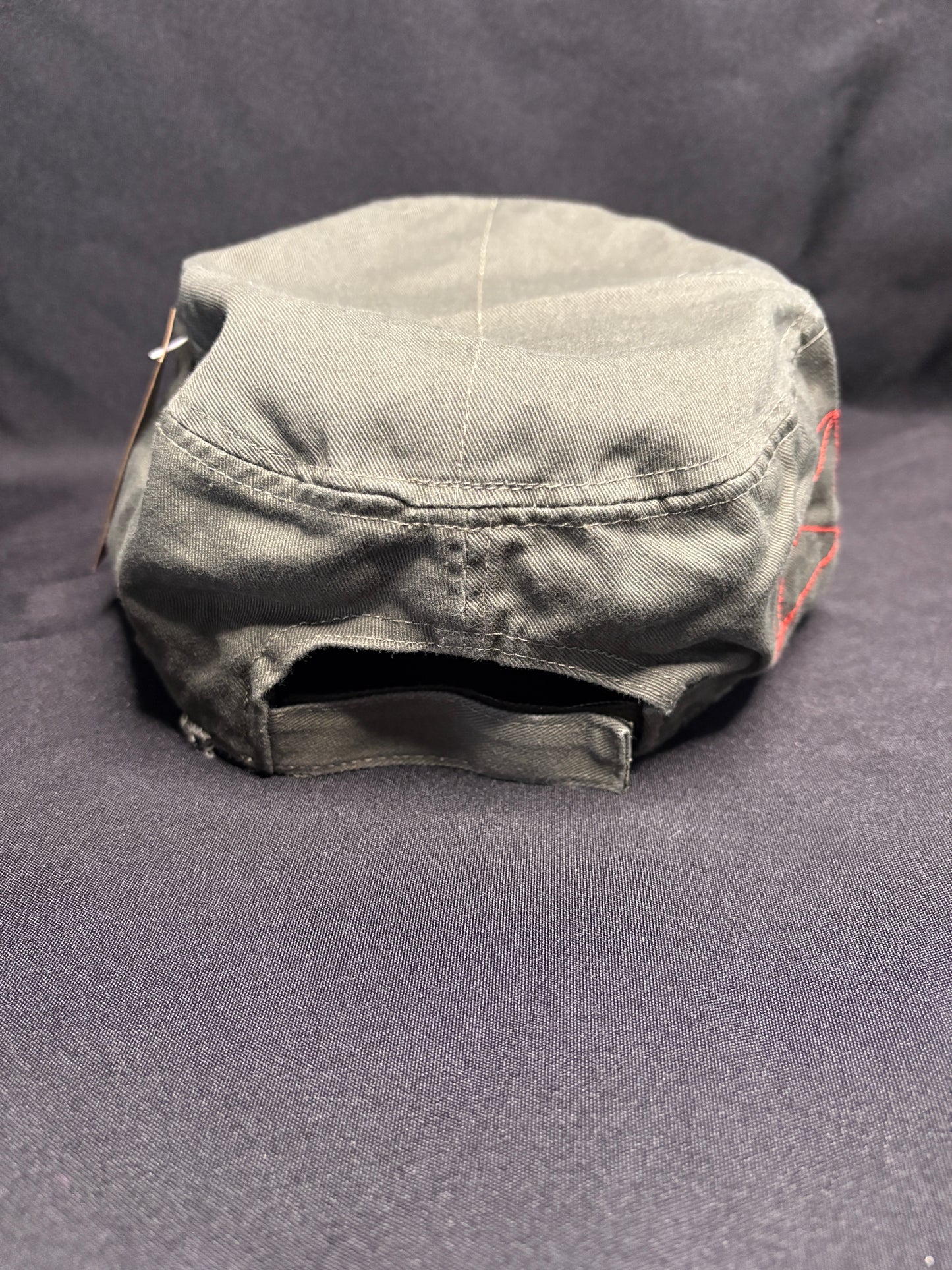 Rapid Dominance OD Green Flat Top Patrol Cap with Mad Mick Skull Patch