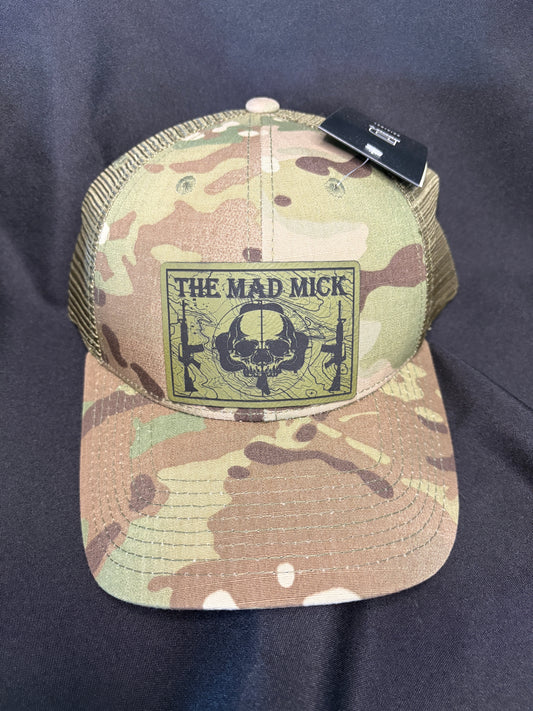 Mad Mick Topo AR Patch on Vented Multicam Decky Snapback