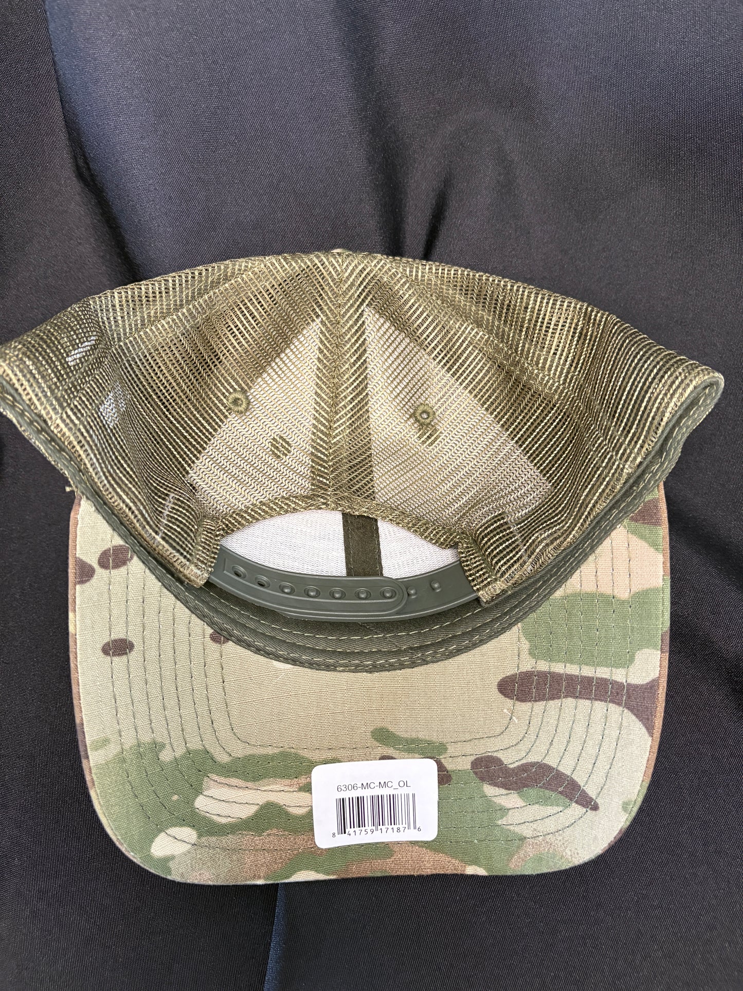 Mad Mick Topo AR Patch on Vented Multicam Decky Snapback