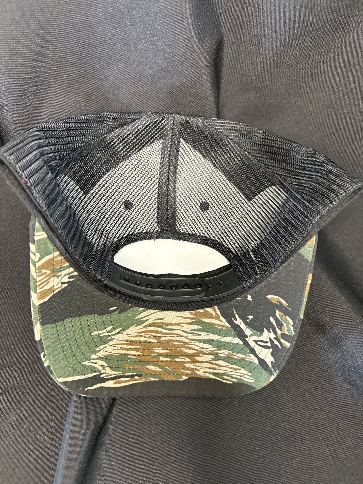 Rhodesian Camo Snapback with Orange Mad Mick AR Topo Patch