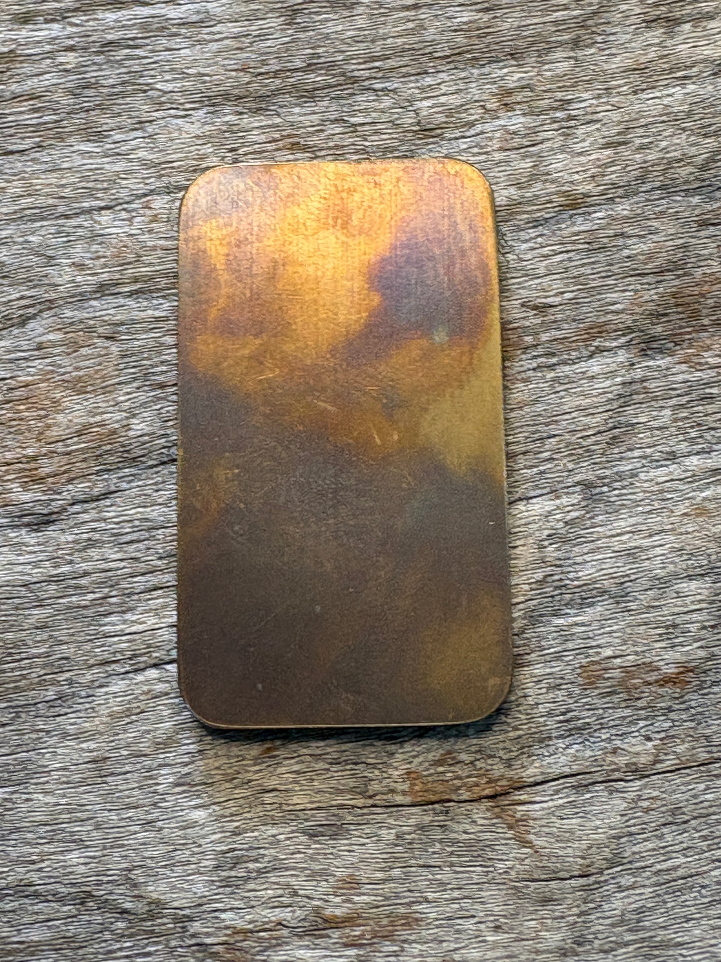 Brass Santa Muerte Pocket Charm