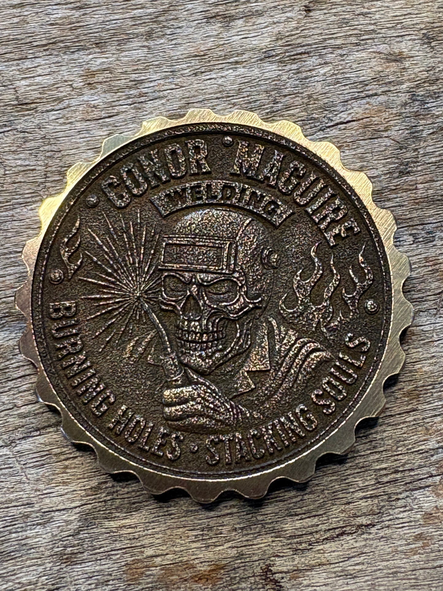 Conor Maguire Welding Gear Coin