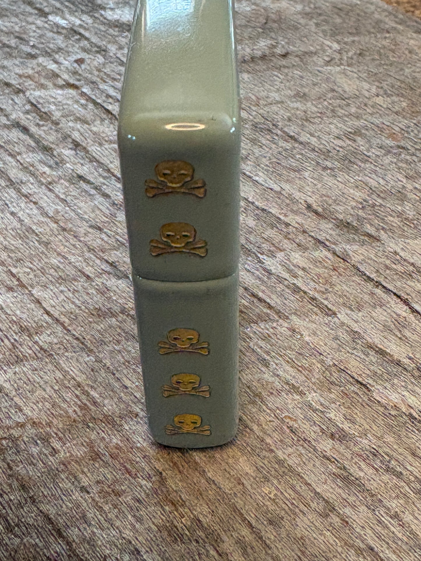 Mad Mick Skull & Crossbones Sage Zippo