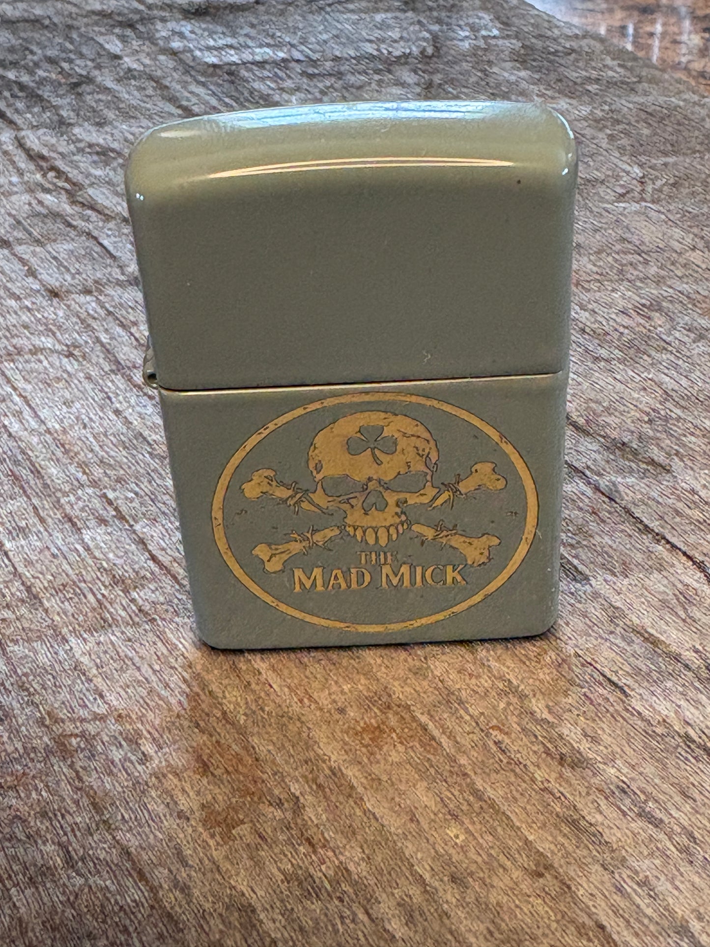 Mad Mick Skull & Crossbones Sage Zippo
