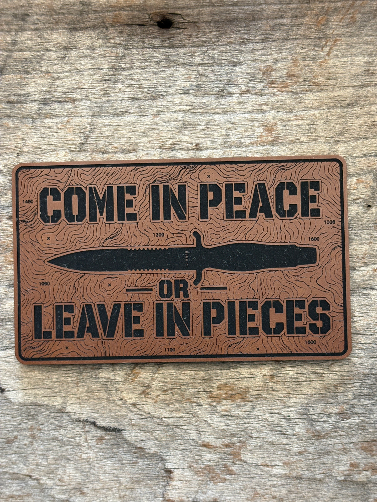 Come in Peace or Leave In Pieces Morale Patch