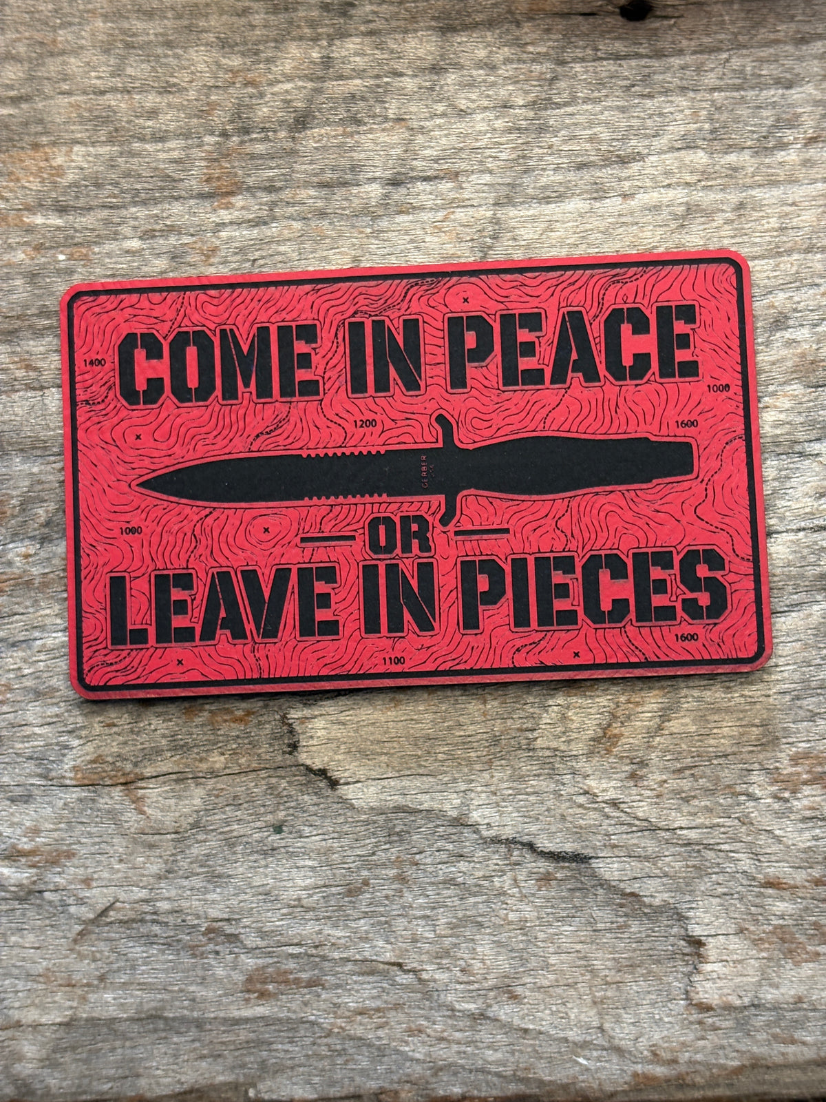 Come in Peace or Leave In Pieces Morale Patch
