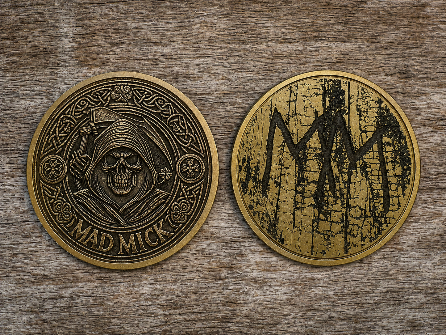 Mad Mick Celtic Reaper Challenge Coin