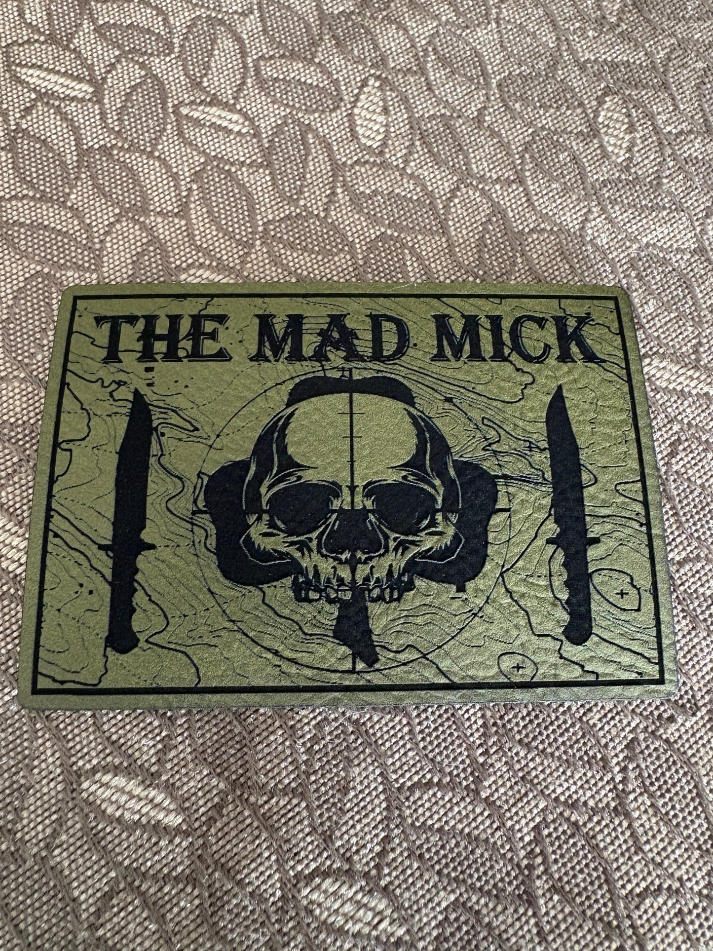 Mad Mick Topo Leatherette Patch (OD)